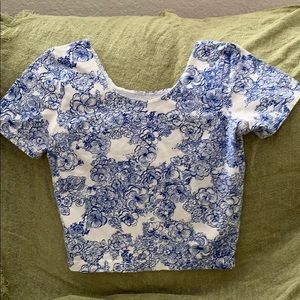 Floral crop top